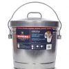 Behrens 6 Gallon Galvanized Steel Locking Lid Trash Can with Lid -Home Sales Store 11140012
