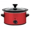 Nesco 1.5 Qt Metallic Red Slow Cooker -Home Sales Store 1 5 quart red slow cooker front view 1