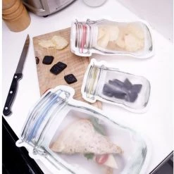 Kikkerland Zipper Bags, Large – 2 Pack 9 Kikkerland Zipper Bags, Large – 2 Pack -Home Sales Store 250388 3 1