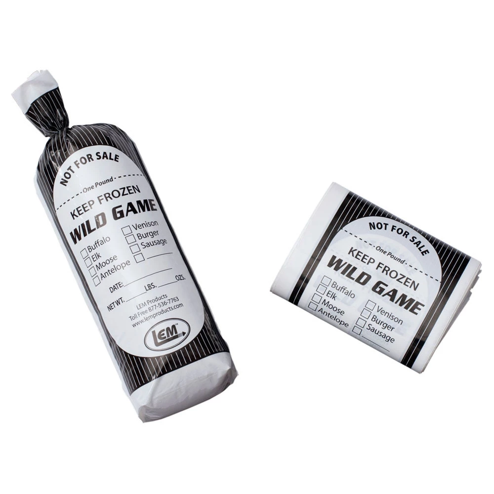 Lem 1 lb. Wild Game Meat Bags, 100 Ct. 3 Lem 1 lb. Wild Game Meat Bags, 100 Ct.