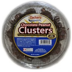 Zachary Confections Peanut Cluster Tub, 12oz