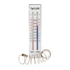 Indoor and Outdoor Thermometer - 9.75in x 1.25in