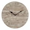 La Crosse Wood Panel Wall Clock, 12" -Home Sales Store 37810025