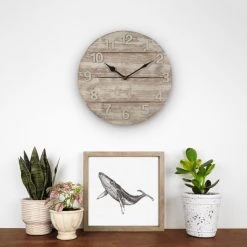 La Crosse Wood Panel Wall Clock, 12" 5 La Crosse Wood Panel Wall Clock, 12" -Home Sales Store 37810025.jpeg 2