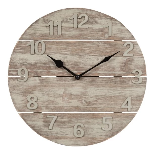 La Crosse Wood Panel Wall Clock, 12" 3 La Crosse Wood Panel Wall Clock, 12"
