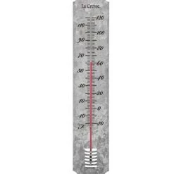 La Crosse Galvanized Metal Thermometer 19.50"