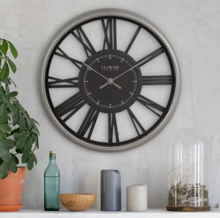 La Crosse Oxford Wall Clock, 13" 4 La Crosse Oxford Wall Clock, 13" - Image 2