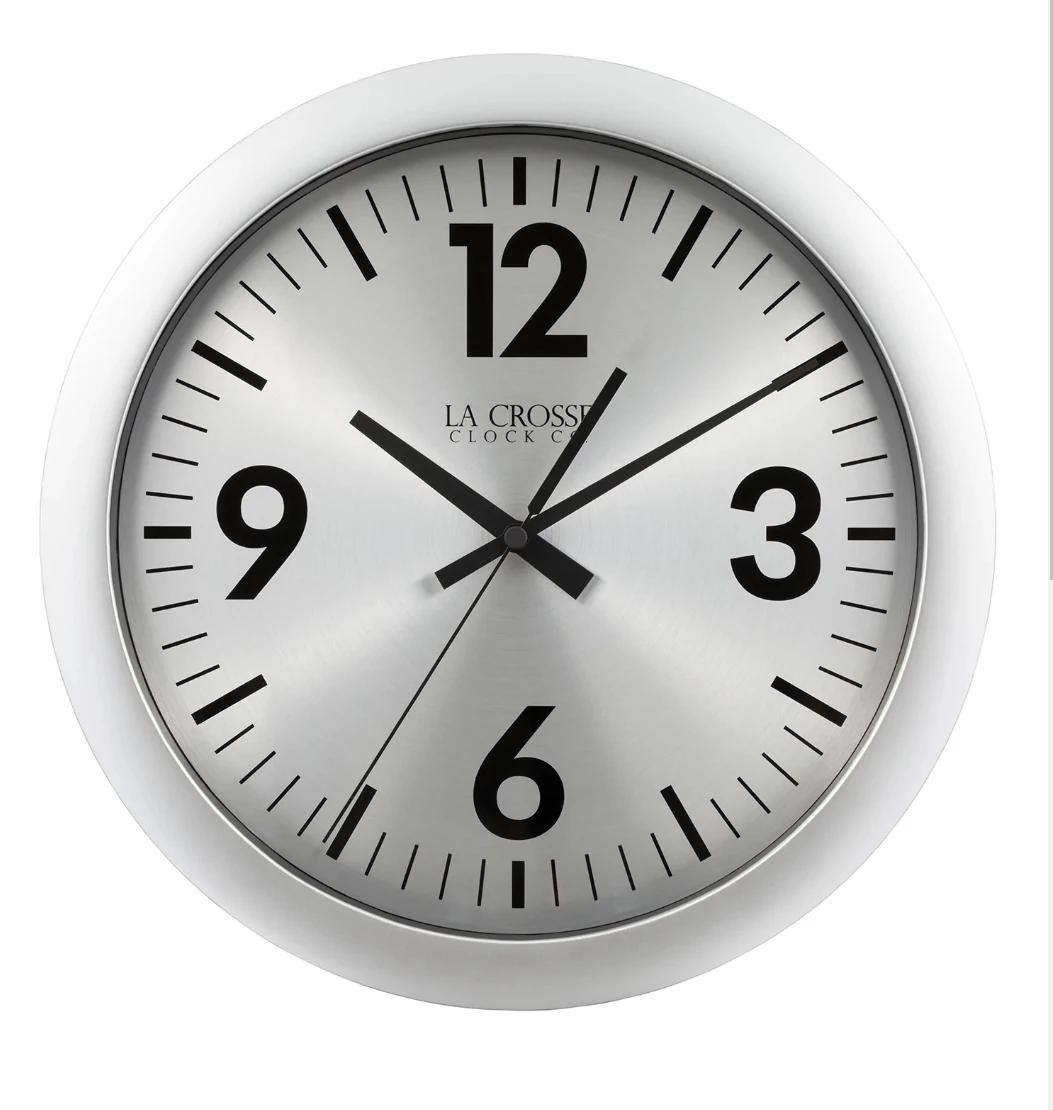 La Crosse Jett Brush Steel Wall Clock, 11.5" 3 La Crosse Jett Brush Steel Wall Clock, 11.5"