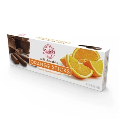 SWEETS Milk Chocolate Orange Sticks 3 SWEETS Milk Chocolate Orange Sticks