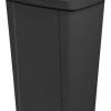 Sterilite 13 Gallon / 49 Liter Touch Can - Black 2 Sterilite 13 Gallon / 49 Liter Touch Can - Black -Home Sales Store 47780159