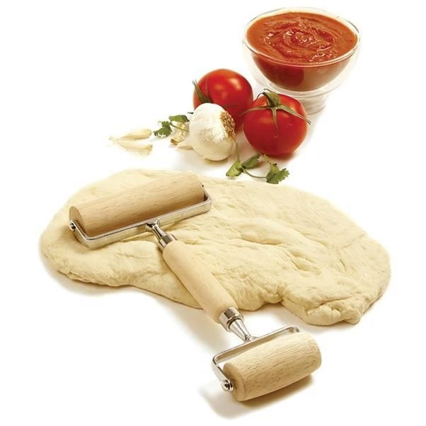 Norpro Wood Pizza/Pastry Roller 3 Norpro Wood Pizza/Pastry Roller