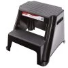 Rubbermaid 2-Step Molded Plastic Stool with Non-Slip Step Treads