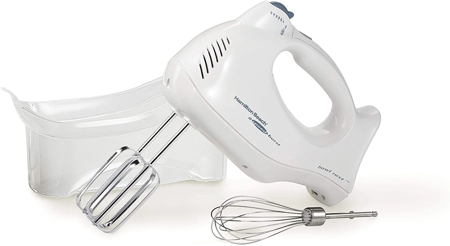 Hamilton Beach Power Deluxe 6-Speed Electric Hand Mixer with Snap-On Storage Case 3 Hamilton Beach Power Deluxe 6-Speed Electric Hand Mixer with Snap-On Storage Case