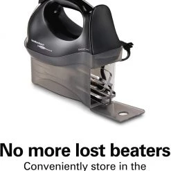 Hamilton Beach Hand Mixer with Snap-On Case - Black -Home Sales Store 5591050 2