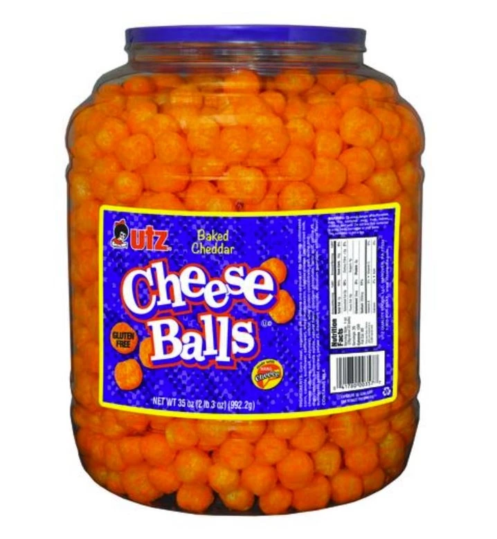 Utz Cheese Balls, 35 Oz. 3 Utz Cheese Balls, 35 Oz.