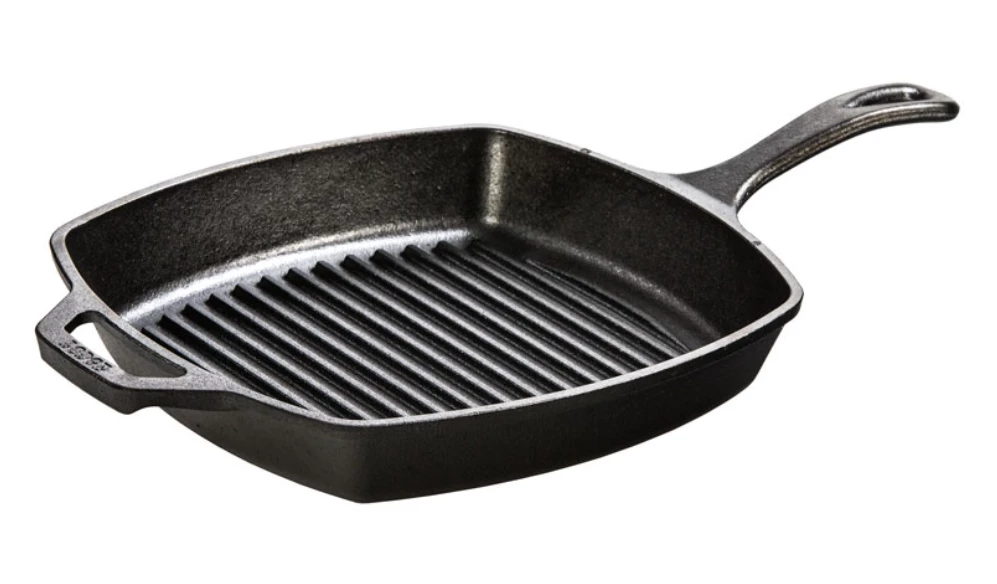 Lodge 10.5 Inch Square Cast Iron Grill Pan 3 Lodge 10.5 Inch Square Cast Iron Grill Pan