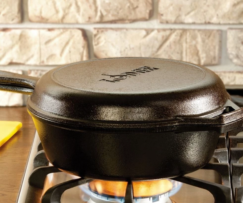 Lodge 3.2 Quart Cast Iron Combo Cooker 4 Lodge 3.2 Quart Cast Iron Combo Cooker - Image 2