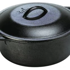 Lodge Dutch Oven w/Loop Handles & Iron Cover