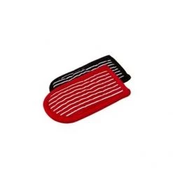 Lodge Striped Hot Handle Holders - 1 Black, 1 Red