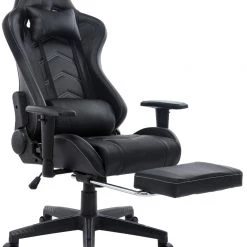 Seasonal Expressions Gaming Chair, Black/Black