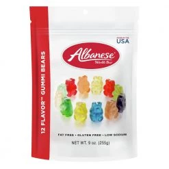 Albanese World's Best 12 Flavor Gummi Bears 9 Ounce
