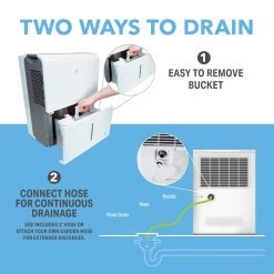 Perfect Aire 50-Pint Flat Panel Energy Star Dehumidifier MODEL #: 2PFD50 15 Perfect Aire 50-Pint Flat Panel Energy Star Dehumidifier MODEL #: 2PFD50 -Home Sales Store enhanced content dehumidifiers 2pfd 2 ways to drain