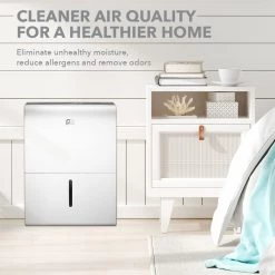 Perfect Aire 22 Pt./Day 2-Speed Flat Panel Dehumidifier 17 Perfect Aire 22 Pt./Day 2-Speed Flat Panel Dehumidifier -Home Sales Store pa 1pfd bedroom closeup 1