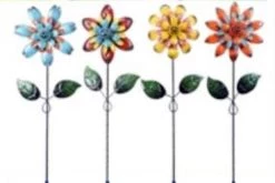 Alpine Glitter Retro Flower Pot Sticker - Assorted