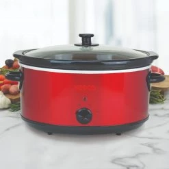 Nesco 6 Qt. Analog Metallic Red Slow Cooker -Home Sales Store sc 6 22 5 10x10