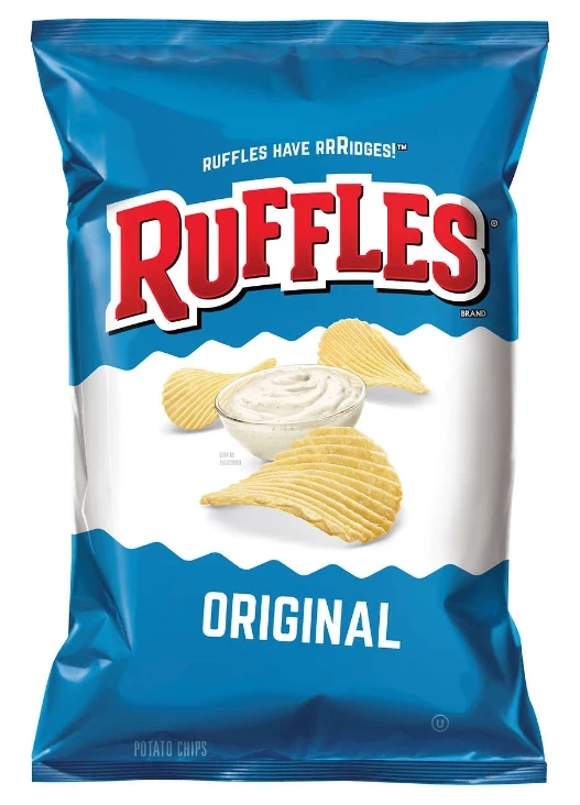 Ruffles Original Potato Chips 28oz. 3 Ruffles Original Potato Chips 28oz.