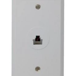 Audiovox TPH552R Rj45 Network White Flush Wall Jack